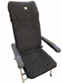 Sittdyna STINA  i merinoull 50x135, antracit.